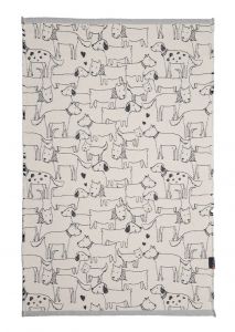 Dogs All Over Goliath Rug with Seam