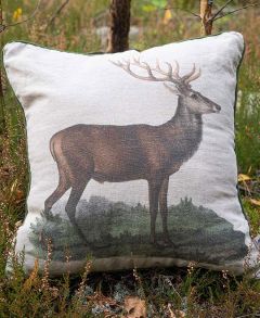 Linen Cushion Cover - Wild Deer