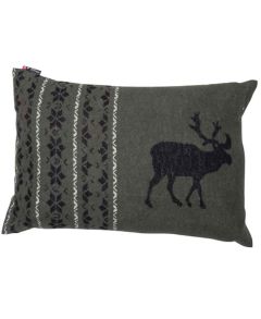 Green Nordic Reindeer Cushion 40x60cm