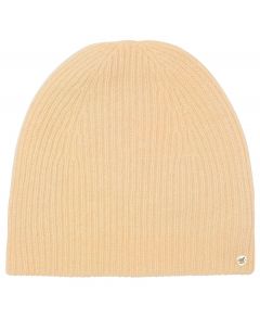 Ribbed Cashmere Beanie - Swiss Oat
