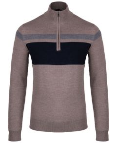 Kjus Men Half Zip Stripe Sweater II